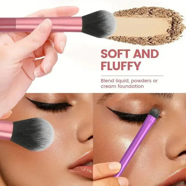 Makeup Brush Set - Soft 8pcs Pro , Premium Synthetic Hair, Cruelty - Free, Easy to Clean, Foundation, Blush, Eyeshadow, Cosmetic - My Store