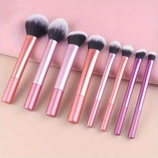 Makeup Brush Set - Soft 8pcs Pro , Premium Synthetic Hair, Cruelty - Free, Easy to Clean, Foundation, Blush, Eyeshadow, Cosmetic - My Store
