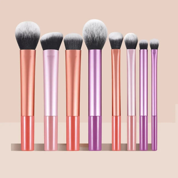 Makeup Brush Set - Soft 8pcs Pro , Premium Synthetic Hair, Cruelty - Free, Easy to Clean, Foundation, Blush, Eyeshadow, Cosmetic - My Store