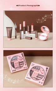 Makeup Case Gift Set Makeup Gift For Girls High Pigmented Lip Gloss BB Cream Eye Shadow Blush Concealer Eyebrow Pencil Cosmetics - My Store
