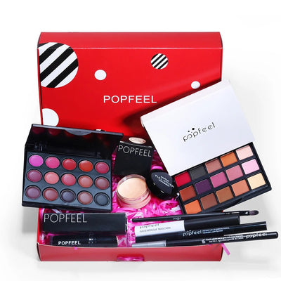 Makeup Gift Set for Girl, Eyeshadow Palette Liquid Foundation Lip Gloss Etc,Makeup Set for Women & Makeup Beginners, Travel SET - My Store