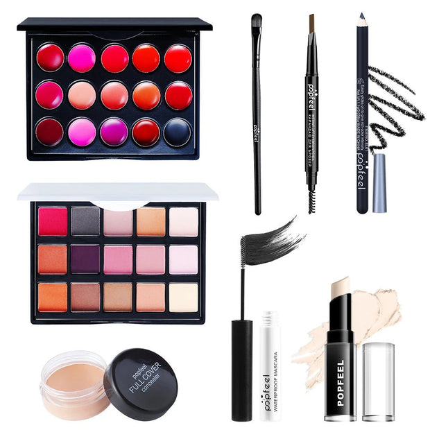 Makeup Gift Set for Girl, Eyeshadow Palette Liquid Foundation Lip Gloss Etc,Makeup Set for Women & Makeup Beginners, Travel SET - My Store