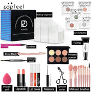 Makeup Kit Full Set All in One Eye Shadow Eyebrow Lipstick Mascara Contour Powder Brush Sets Gift for Women Cosmetics Makeup - My Store