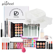 Makeup Kit Full Set All in One Eye Shadow Eyebrow Lipstick Mascara Contour Powder Brush Sets Gift for Women Cosmetics Makeup - My Store