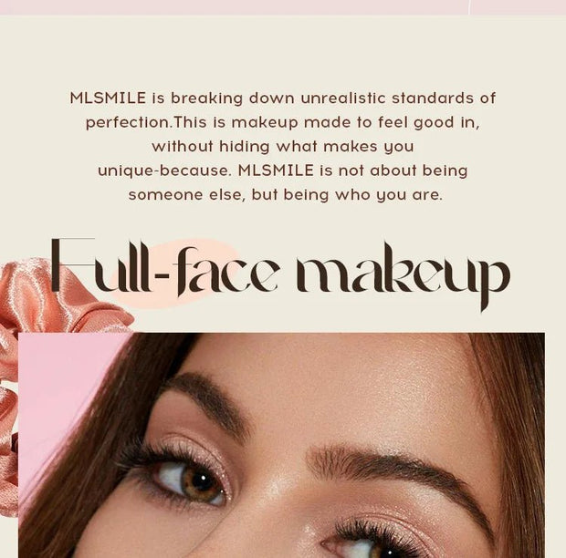 Makeup Kit With Organize Case Lipstick Contour Highlight Liquid Eyeshadow Lip Mud Eyebrow Pencil Mascara Women Cosmetics Set - My Store