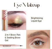 Makeup Kit With Organize Case Lipstick Contour Highlight Liquid Eyeshadow Lip Mud Eyebrow Pencil Mascara Women Cosmetics Set - My Store