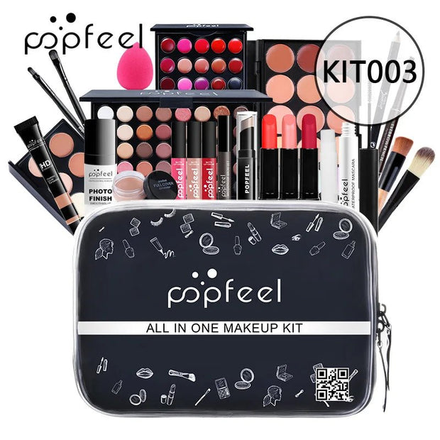 Makeup Kit Women Cosmetics Set Eyeshadow Lipstick Lip Gloss Eyebrow Pencil Eyeliner Concealer Foundation Mascara Makeup Brushes - My Store
