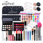 Makeup Kit Women Cosmetics Set Eyeshadow Lipstick Lip Gloss Eyebrow Pencil Eyeliner Concealer Foundation Mascara Makeup Brushes - My Store