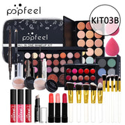 Makeup Kit Women Cosmetics Set Eyeshadow Lipstick Lip Gloss Eyebrow Pencil Eyeliner Concealer Foundation Mascara Makeup Brushes - My Store