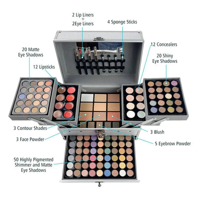 Makeup Set Box Eyeshadow Lip Blush Nail Polish Eyebrow Pencil Multi - functional Palette Christmas Wedding Birthday Gifts Cosmetic - My Store