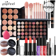 Makeup Set For Face Eye Lip Women Cosmetics Full Kit Eyeshadow Lipstick Foundation Cream Concealer Eyebrow Pencil Mascara Brush - My Store