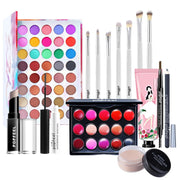Makeup Set For Face Eye Lip Women Cosmetics Full Kit Eyeshadow Lipstick Foundation Cream Concealer Eyebrow Pencil Mascara Brush - My Store
