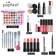 Makeup Set For Face Eye Lip Women Cosmetics Full Kit Eyeshadow Lipstick Foundation Cream Concealer Eyebrow Pencil Mascara Brush - My Store