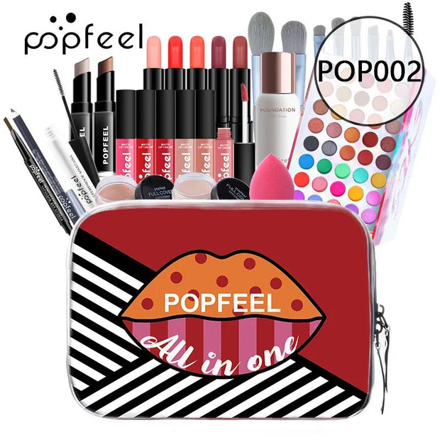 Makeup Set For Face Eye Lip Women Cosmetics Full Kit Eyeshadow Lipstick Foundation Cream Concealer Eyebrow Pencil Mascara Brush - My Store