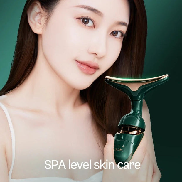 New Face Slimmer EMS Beauty Instrument Skin 3 In 1 Facial Lifting Device Neck Eye Massage Tightening Aging Facial Massager - My Store