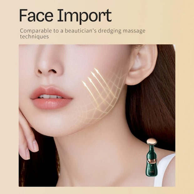New Face Slimmer EMS Beauty Instrument Skin 3 In 1 Facial Lifting Device Neck Eye Massage Tightening Aging Facial Massager - My Store