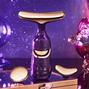 New Face Slimmer EMS Beauty Instrument Skin 3 In 1 Facial Lifting Device Neck Eye Massage Tightening Aging Facial Massager - My Store
