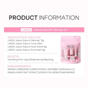 Sakura Skin Care Sets & Kits With Cleanser,Serum,Eye Cream,essence Cream Beauty Products For Women Gift Sets Routine Travel Kit - My Store