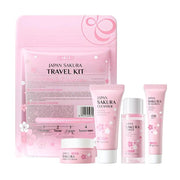 Sakura Skin Care Sets & Kits With Cleanser,Serum,Eye Cream,essence Cream Beauty Products For Women Gift Sets Routine Travel Kit - My Store