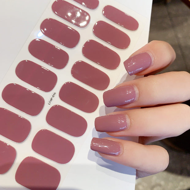 Waterproof And Durable Second Generation Semi - cured UV Nail Beauty Stickers - My Store