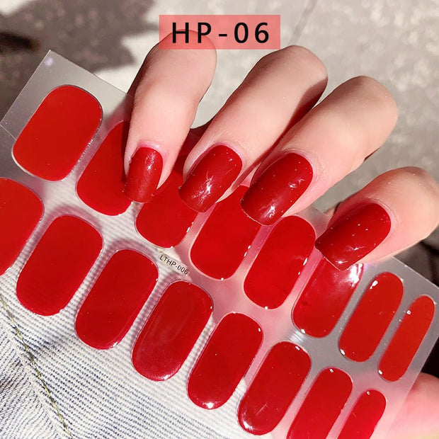 Waterproof And Durable Second Generation Semi - cured UV Nail Beauty Stickers - My Store