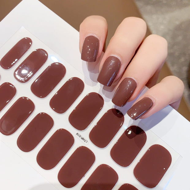 Waterproof And Durable Second Generation Semi - cured UV Nail Beauty Stickers - My Store