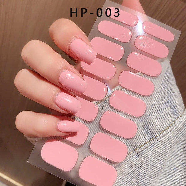 Waterproof And Durable Second Generation Semi - cured UV Nail Beauty Stickers - My Store