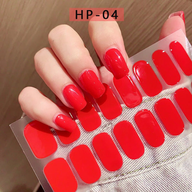 Waterproof And Durable Second Generation Semi - cured UV Nail Beauty Stickers - My Store