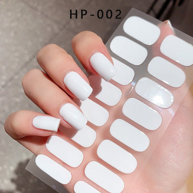 Waterproof And Durable Second Generation Semi - cured UV Nail Beauty Stickers - My Store