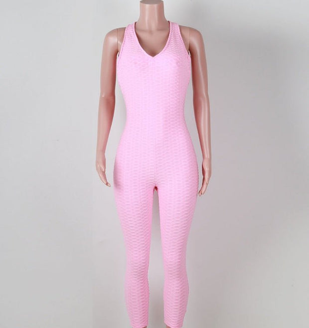 Yoga pants, honeycomb pants, female yoga fitness jumpsuit - My Store