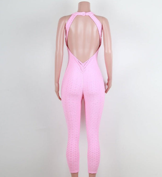 Yoga pants, honeycomb pants, female yoga fitness jumpsuit - My Store