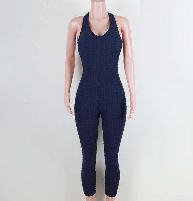 Yoga pants, honeycomb pants, female yoga fitness jumpsuit - My Store