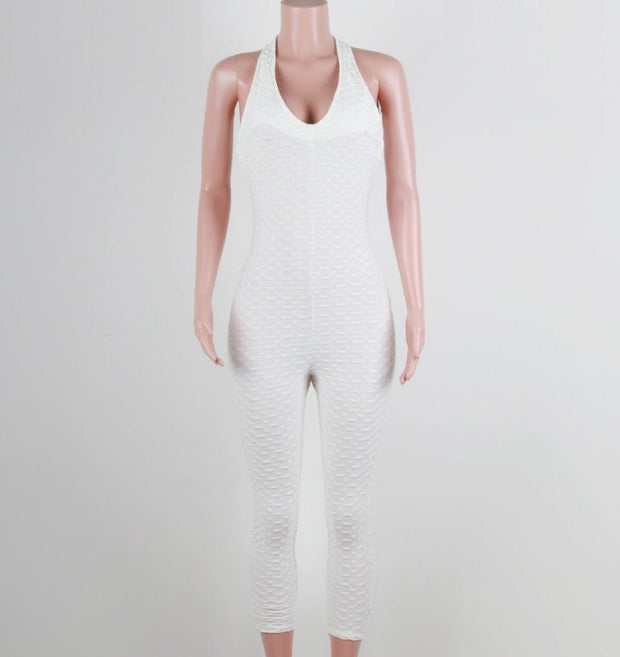 Yoga pants, honeycomb pants, female yoga fitness jumpsuit - My Store